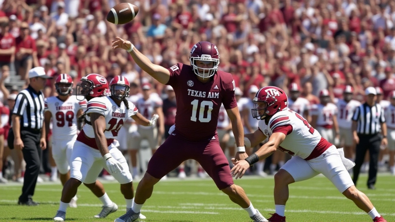 Marcel Reed’s 3 TDs in 1st Quarter Propel No. 3 Texas A&M to 48-0 Win Over Samford